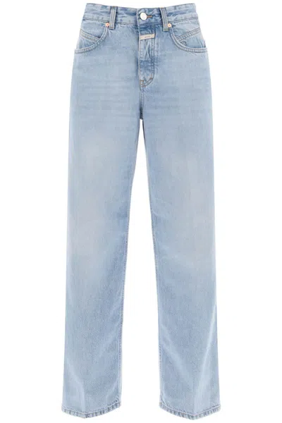 Shop Closed Loose Jeans With Tapered Cut In Celeste