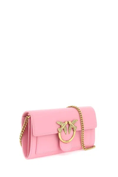 Shop Pinko Love Bag Simply Crossbody Bag In Rosa