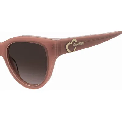 Shop Love Moschino Sunglasses In Pink