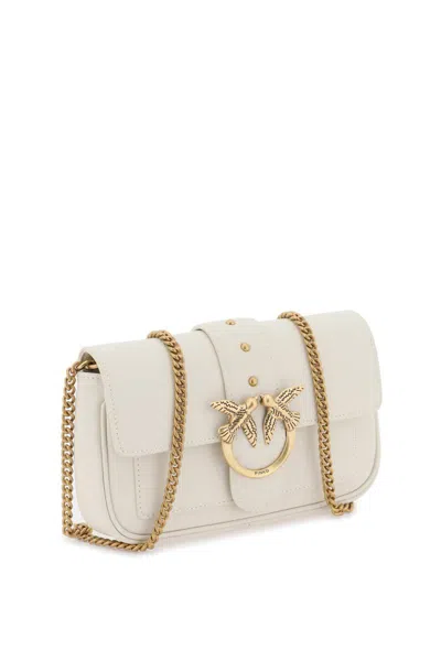 Shop Pinko Love Pocket Simply Crossbody Bag In Bianco