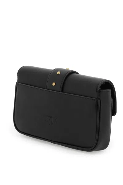 Shop Pinko Love Pocket Simply Crossbody Bag In Nero