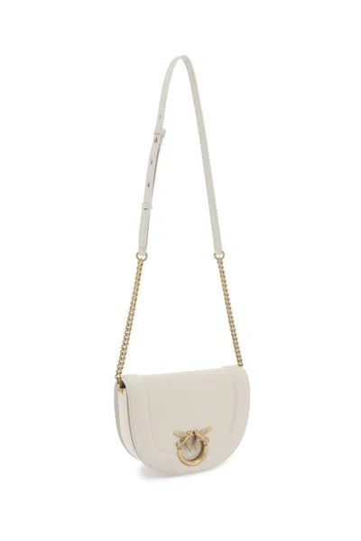 Shop Pinko Love Round Click Classic Bag In Bianco