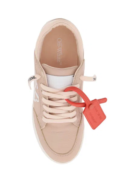Shop Off-white Low Leather Vulcanized Sneakers For In Rosa