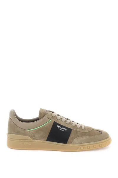 Shop Valentino Low Top Upvillage Sneakers In Brown