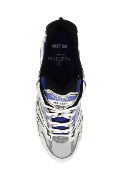 Shop Valentino Low-top Ms-2960 Sneakers In Argento