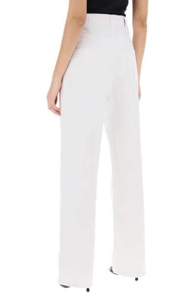 Shop Wardrobe.nyc Low-waisted Loose Fit Jeans In Bianco