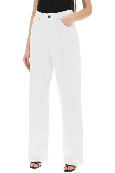 Shop Wardrobe.nyc Low-waisted Loose Fit Jeans In Bianco