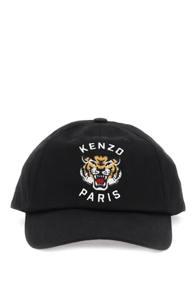 Shop Kenzo Lucky Tiger Baseball Cap In Nero
