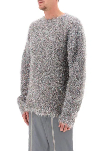Shop Jil Sander Lurex And Mohair Sweater In Metallico