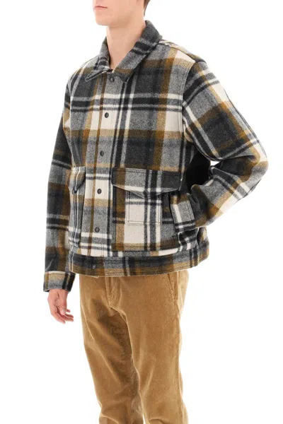 Shop Filson Mackinaw Wool Overshirt In Marrone