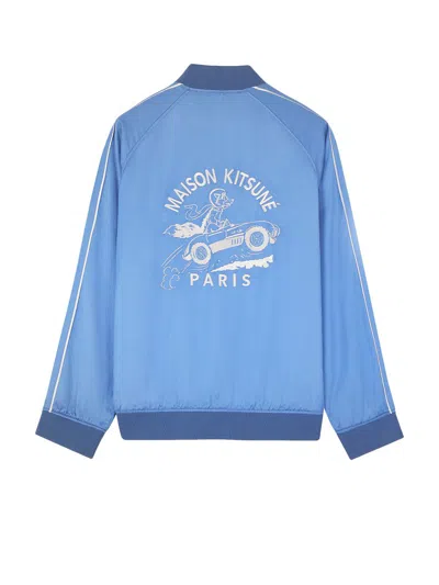 Shop Maison Kitsuné Jacket In Blue