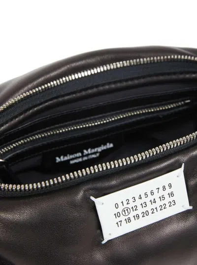 Shop Maison Margiela Black Leather Bag