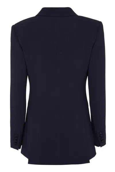 Shop Max Mara Lolly Double Breasted Blazer In Blue