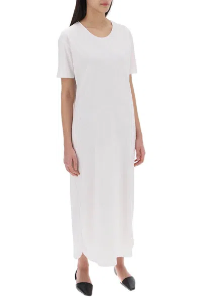 Shop Loulou Studio Maxi Arue Organic Pima Cotton Dress In Bianco