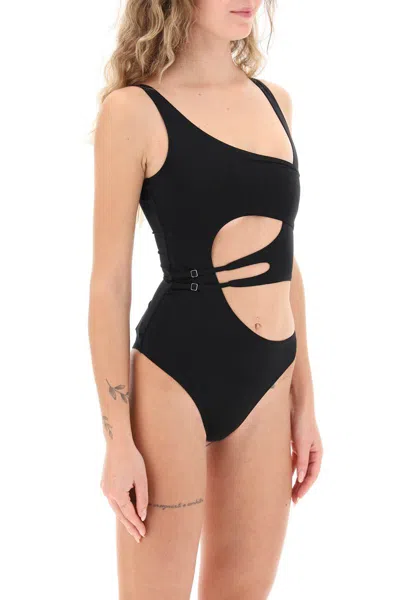 Shop Off-white Meteor One-piece Swimwear In Nero