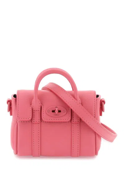 Shop Mulberry Micro Bayswater In Rosa