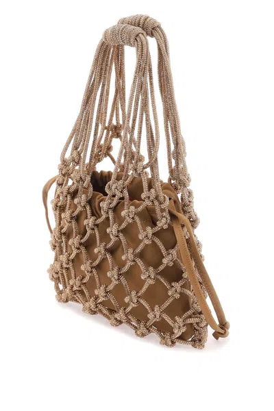 Shop Hibourama Mini Carrie Handbag In Marrone