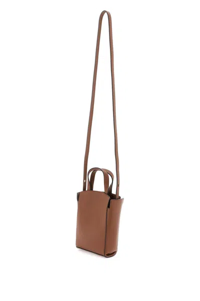 Shop Mulberry Mini Clovelly Tote Bag In Marrone