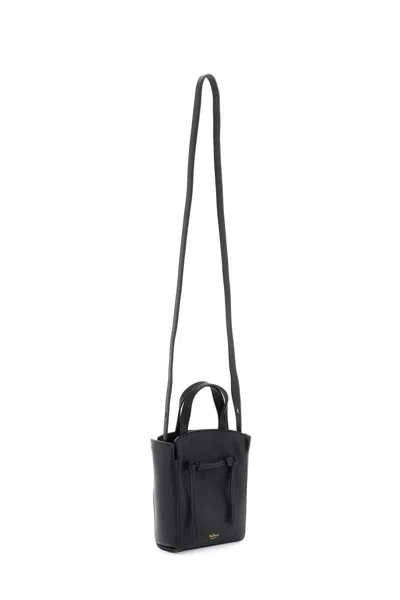 Shop Mulberry Mini Clovelly Tote Bag In Nero