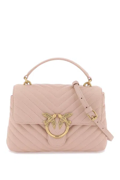 Shop Pinko Mini Lady Love Puff Bag In Rosa