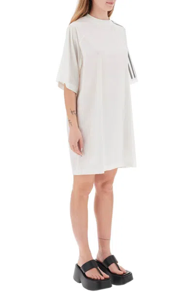Shop Y-3 Mini Tee Dress In Bianco