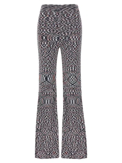 Shop Missoni Trousers In Blue Navy