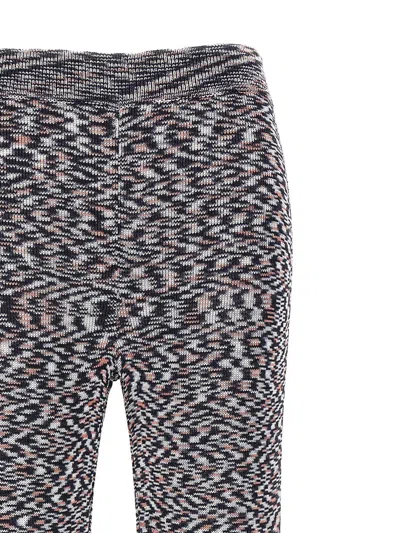 Shop Missoni Patterned Trousers In Blue Navy