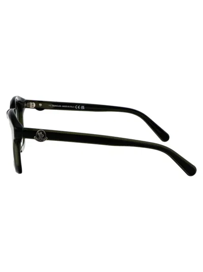 Shop Moncler Sunglasses In 96q Verde Scuro Lucido