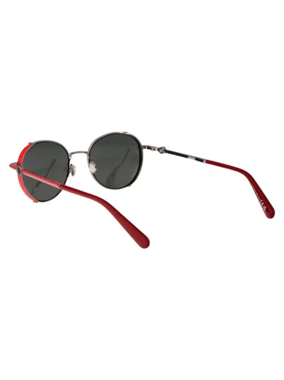 Shop Moncler Sunglasses In 14 Rutenio Chiaro Lucido