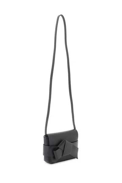 Shop Acne Studios Musubi Mini Crossbody Bag In Nero