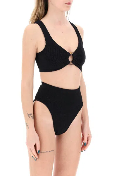 Shop Hunza G Nadine Bikini Set In Nero