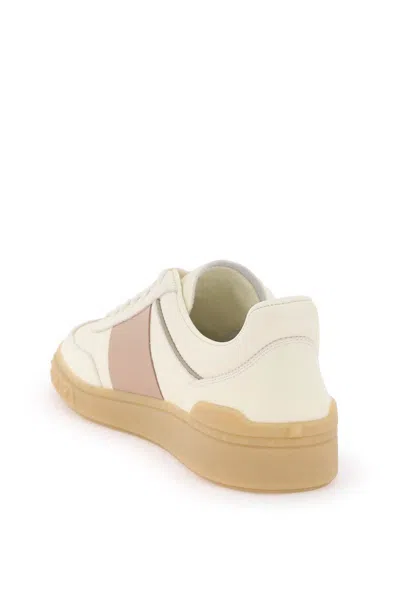 Shop Valentino Nappa Leather Upvillage Sneakers In Bianco