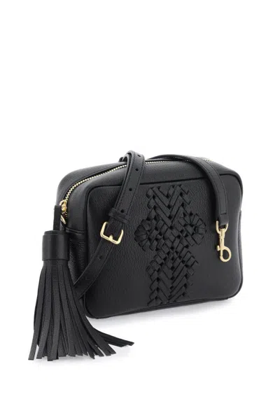 Shop Anya Hindmarch Neeson Tassel Crossbody Bag In Nero