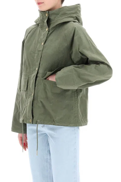 Shop Barbour Nith Hooded Jacket With In Verde