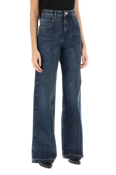 Shop Isabel Marant Noldy Flared Jeans In Blu