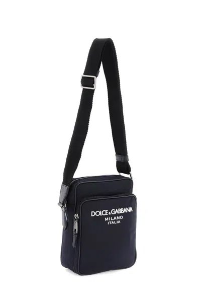 Shop Dolce & Gabbana Nylon Crossbody Bag In Blu
