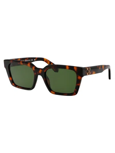 Shop Off-white Sunglasses In 6055 Havana