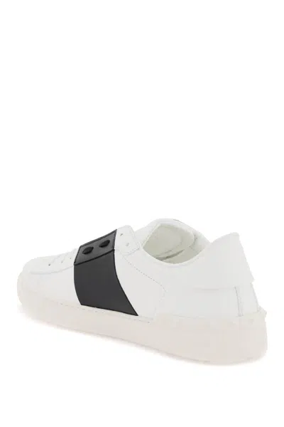 Shop Valentino Open Sneakers In Bianco