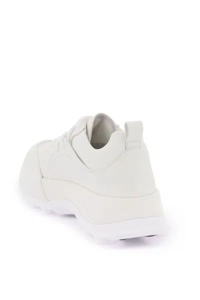 Shop Jil Sander Orb Sneakers In Bianco