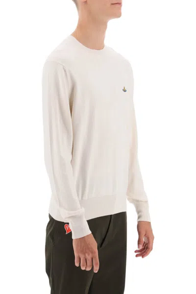 Shop Vivienne Westwood Organic Cotton And Cashmere Sweater In Bianco