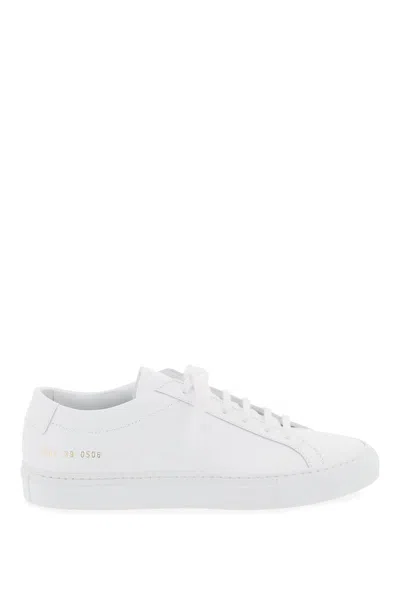 Shop Common Projects Original Achilles Leather Sneakers In Bianco