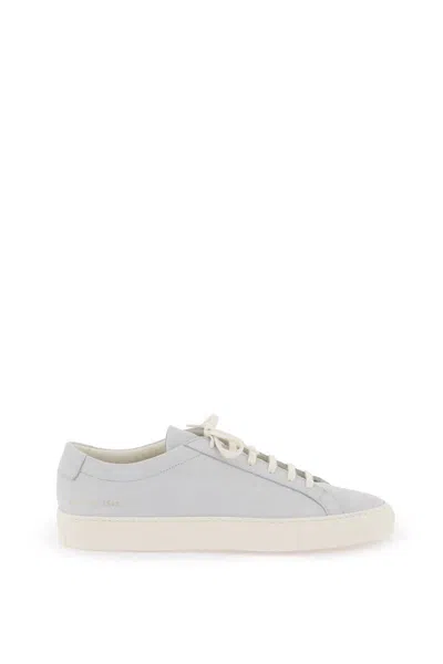 Shop Common Projects Original Achilles Leather Sneakers In Grigio