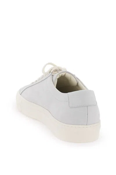 Shop Common Projects Original Achilles Leather Sneakers In Grigio