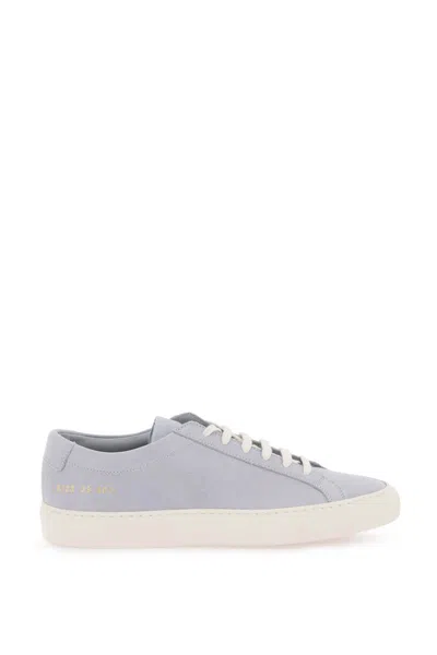 Shop Common Projects Original Achilles Leather Sneakers In Celeste