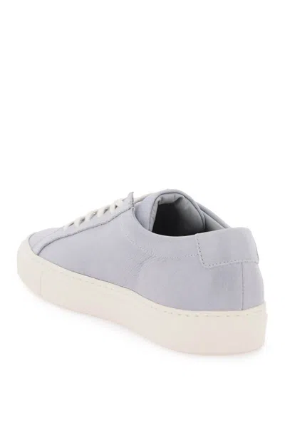 Shop Common Projects Original Achilles Leather Sneakers In Celeste