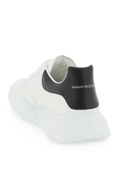 Shop Alexander Mcqueen Oversize Trainer Court Sneakers In Bianco