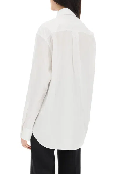 Shop Wardrobe.nyc Oversized Shirt In Bianco