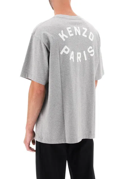 Shop Kenzo Oversized Target T-shirt In Grigio