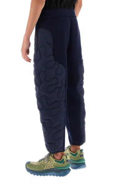 Shop Moncler Genius Padded Quilted Pants In Blu
