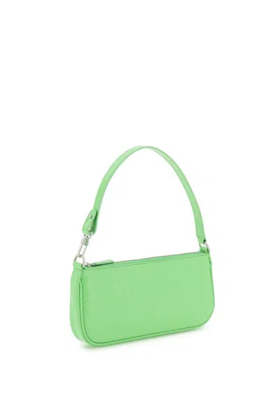 Shop By Far Patent Leather 'rachel' Bag In Verde